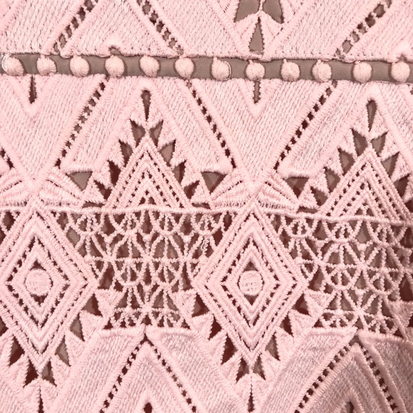 NWT $289 Stylestalker Pink Lace Elora Midi Dress S - Picture 3 of 8